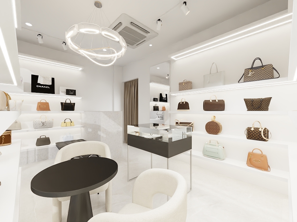 3D render of physical store in Elmina Lakeside Mall